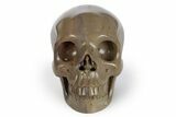 Realistic, Polished Chohua Jasper Skull #382010-1